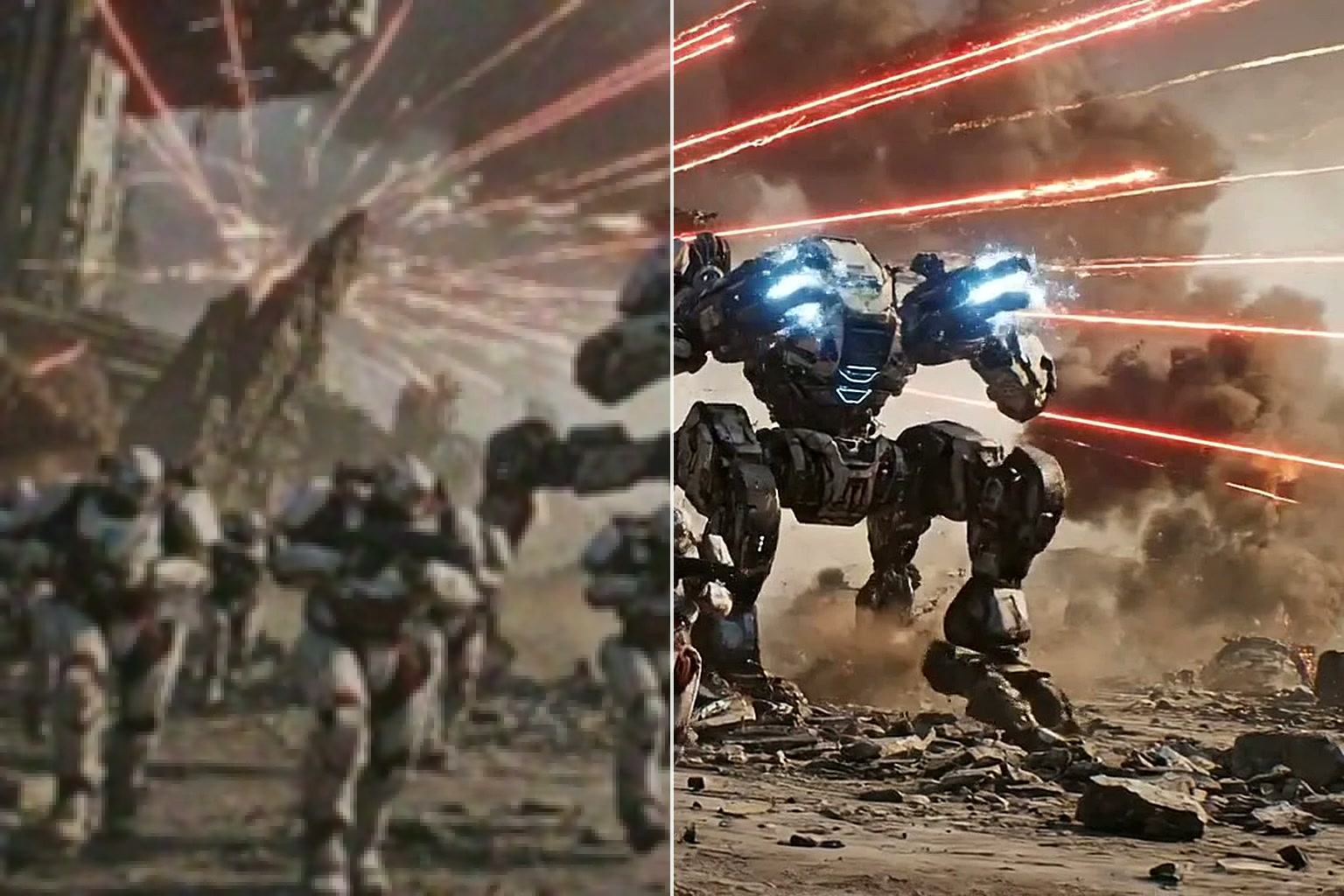 CG render upscaled with Video2X β blurry before, sharp detail after